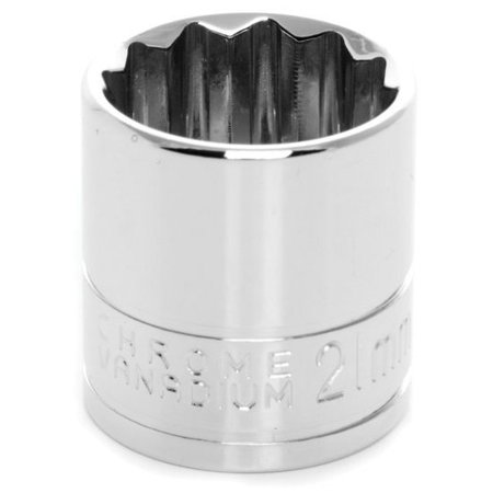 PERFORMANCE TOOL 3/8 In Dr. 12 Pt Socket 21Mm Socket 12Pt 21M, W38821 W38821